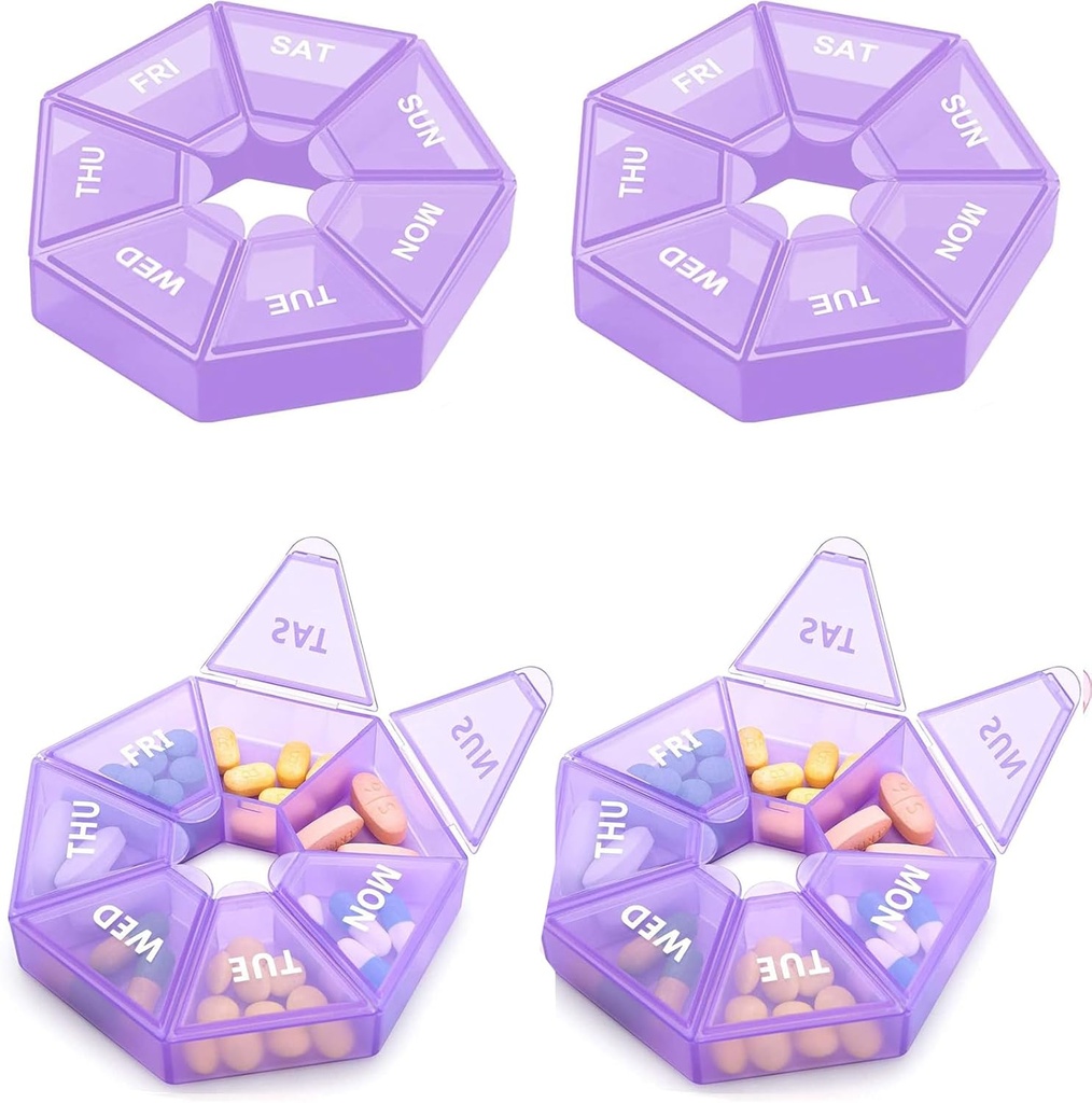 Wekelijkse Pillen Organisator Grote 7 dagen pil Box Organisator Dagelijkse Geneeskunde Case voor Vitamine Fish Oil Pillen Supplementen Artritis Vriendelijk