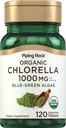 Piping Rock Chlorella | 1000mg | 120 Tablets | Blue-Green Algae | Broken Cell Wall Organic | Non-GMO, Suplemento gratuíto de glute