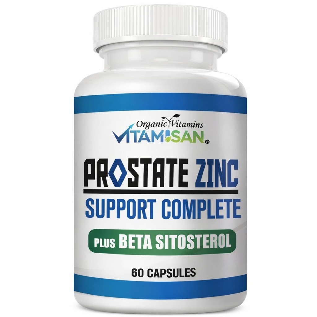 Prosta Zinc Support Supplement for Men – with Saw Palmetto, Beta Sitosterol, Pygeum, Pumpkin Seed, Zinc & Lycopene – Daily Men’s Wellness Formula – 60 Capsules (2)