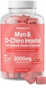 kindnature Myo-Inositol & D-Chiro Inositol Gummies for Women – 2000mg + 50mg, Ideal 40:1 Ratio – with Vitamin D & Folate – Hormone Balance & Fertility Support – Vegan, Watermelon Flavor (120 Gummies)