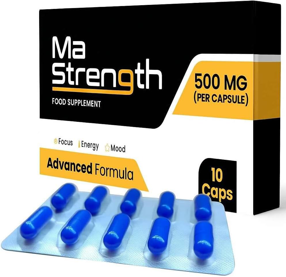 Force, uthållighet och vitalitet med Horny Goat Weed, Tongkat Ali, Ginseng och Maca Root. Långvarig aktivitetsprestanda stöd för män (10 kapselpaket)