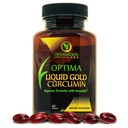 OptimaEarth Liquid Gold Curcumin with NovaSOL — High Absorption Turmeric Supplement, 60 Softgels