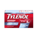 Tylenol Extra Strength Acetaminophen Liquid Gels, 500 mg per Gel, Strong, Fast Pain Relief Capsules, Fever Reducer, Gentle on Stomach, Relieve Headache Pain, Backache and Muscle Aches,18 Count