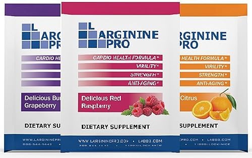 3-Pack of 30 Single Serve Packs (90 Packets in Total) Orange, Grape & Raspberry That are Great Tasting! | Blood Flow | Pre-Workout Drink | with Vitamins C, B6, B12, K & More