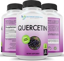 DOCTOR SUPPLEMENTARI RICOMANDATI Quercetin 1000mg Per Serving - 120 capsule di verdure, supplemento di vitamina, alimentazione di 60 giorni, (Vegan e non OGM)