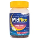 MidNite Deep Sleep Extra Strength, 10 mg Melatonin Sleep Aid, Non-habit Forming, Herbal Dietary Supplement For Adults, Drug-free, Gluten-free, Lactose-free, Vegetarian-friendly, 36 Gummies