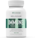 Relaxium Immunal Defence, Galinga imuninės paramos papildas, Imuniteto stiprintuvas stiprinti sveikatą su šeivamedžio, česnakų, Echinacea, Vitaminas C & Cinkas (60 kapsulės, 30 dienos tiekimo)