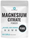 DEAL SUPPLEMENT Magnesium Citrate Powder 500mg, 3lbs – Unflavored, Easily Absorbed – Purified Trace Mineral for Muscle, Heart, & Digestive Support – One a Day, Non-GMO, Filler Free