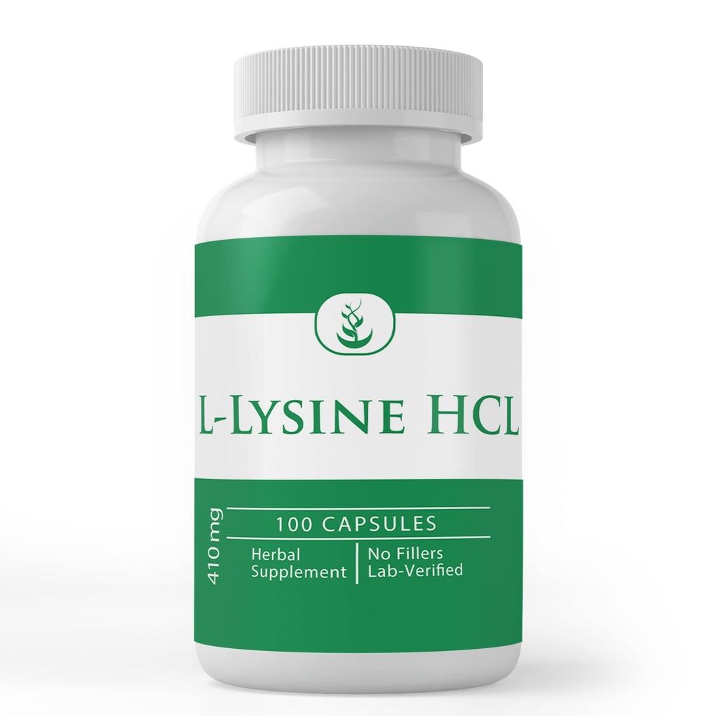 PURE ORIGINAL INGREDIENTS L-Lysine HCL (100 Capsules) Always Pure, No Additives Or Fillers, Lab Verified