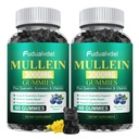 3000mg Organic Mullein Gummies - Contains Mullein Leaf Extract, Supplement Breathing with Quercetin and Bromelain, Immune Support, 120 Cts