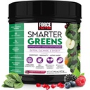 Force Factor Smarter Greens Superfoods Powder to Support Digestion, Gut Health, Bloating, Greens Powder with Probiotics, Prebiotics, Digestive Enzymes, & Adaptogens, Pomegranate Berry, 30 Servings