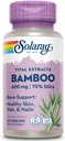 SOLARAY Bamboo Stem Extract 600mg | Gesundes Haar, Haut, Nägel, Knochen & Connective Tissue Support | Non-GMO, Vegan & Lab Verifiziert | 60 VegCaps