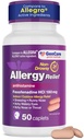 GenCare - Allergy Relief Pills | Fexofenadine HCl 180mg 50 Tablets | Non Drowsy Antihistamine Allergy Pills for Hay Fever, Seasonal Allergies, Outdoor & Indoor Allergies | Relieves Itchy Eyes & Nose