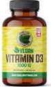Pure Lab Vitamins Vegan Vitamin D3 1000IU, 240 Vegi-Caps Made in Canada