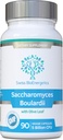 Saccharomyces Boulardii 5 Billion CFU 90 Capsules - No Refrigeration Required - HighStrength Non-Colonising Yeast with synergistic Olive Leaf, Biotin and Vitamin D3