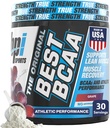 BPI Sports Best BCAA Powder - Muscle Recovery Support - Branched Chain Amino Acids | Building Blocks of Protein and Muscle - Post Workout Recovery - Hydration - Grape, 30 Servings