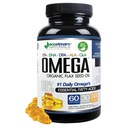 Triple Strength Omega 3-6-9 Blend with DPA, EPA, DHA, ALA and GLA and Organic Flax Seed Oil, Over 2,800 Milligram Strength - Gluten Free - Easy to Swallow - 60 SoftGels