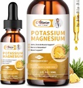 2 quick Potassi Magnesium suplementari - High Absci complex de Magnesi 500mg i Potassi 99mg Plus Calcci, Ramina D3, Zinc per Leg Cramps and Bone i Energia i Imdune support - 2 Oz