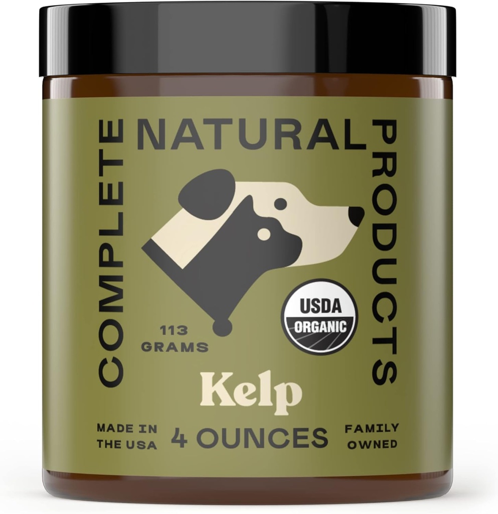 Popolni naravni izdelki Organski Kelp v prahu za hišne živali - 4oz - Pure Organic Kelp v prahu