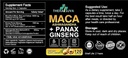 3 in 1 Ashwagandha + Maca Root + Panax Ginseng - Natural supplement for Energy, Stamina, and Stress Support, 120 Softgels