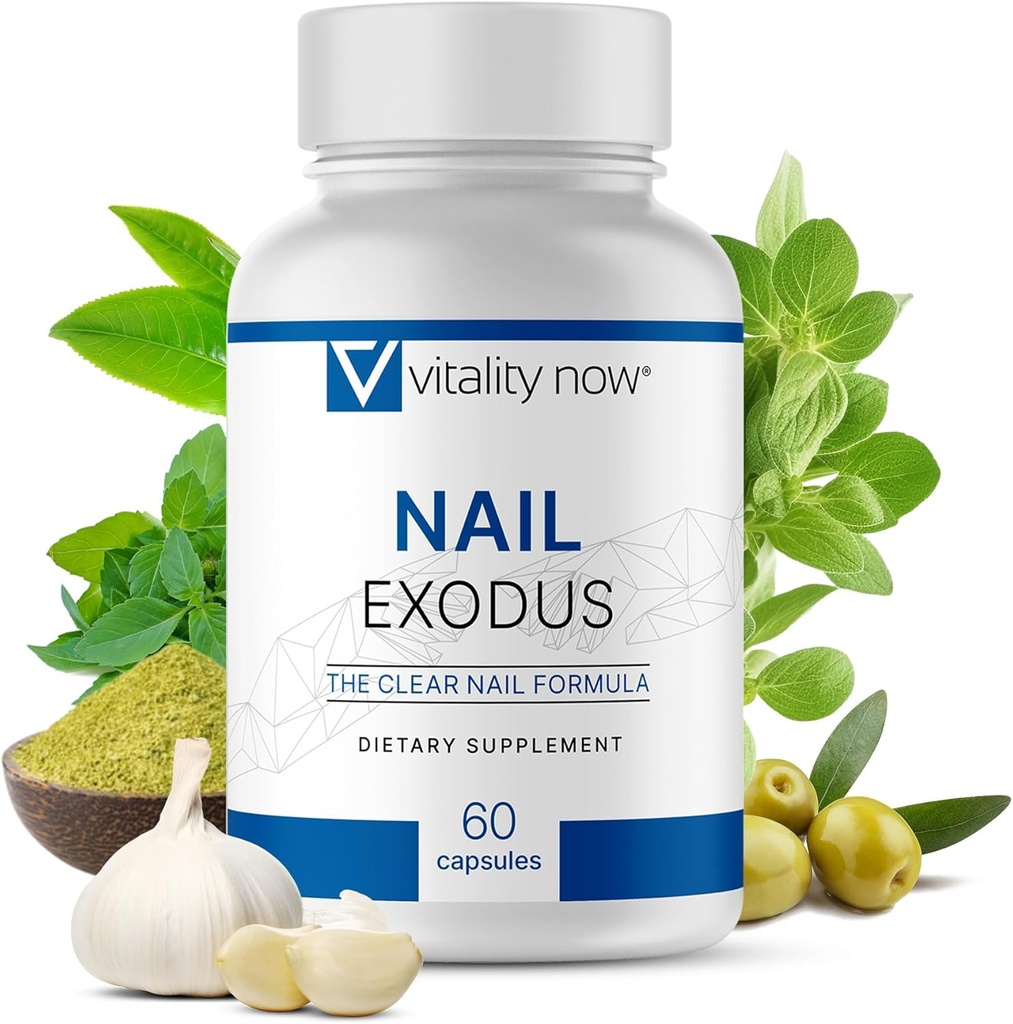 Nail Exodus - Vitality sunne negler - Premium formel for sunnere føtter - 60 kapsler