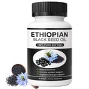 Ethiopian Black Seed Oil Capsules with 4.64% Thymoquinone, Organic Cold-Pressed Black Cumin Seed Oil Softgels – Immune & Antioxidant Supplement, Digestion & Energy Booster – 60 Count