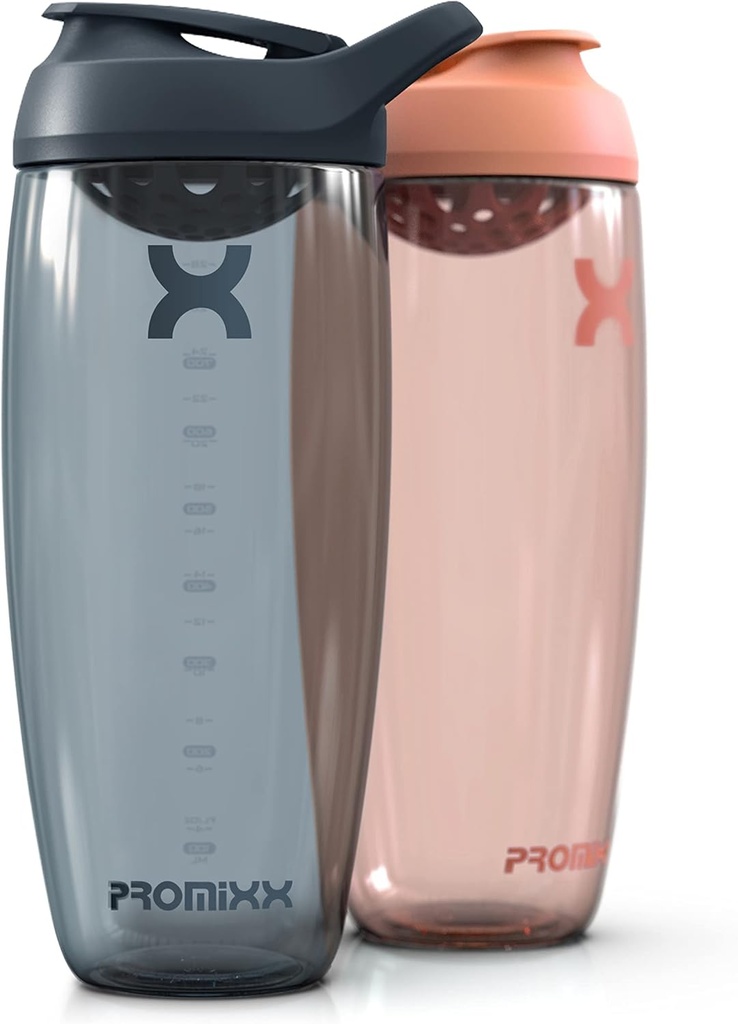 Promixx Pursuit Protein Shaker Bottle (32 oz) – Silent No-Ball Mixer, Leak-Proof Lid, BPA/BPS & Phthalate-Free ECOZEN – Easy-Clean Shaker Cup für Protein Shakes, Pre & Post-Workout Smoothies