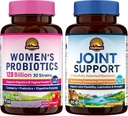 Vitalitown Women's Probiotic and Joint Support Bundle (Pack of 2) | Women's Probiotics 120 Billion (Item 1) & Joint Support (Item 2) | Shelf Stable | Joint & Women's Health | Menopause