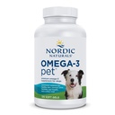 Nordic Naturals Omega-3 Pet, Unflavored - 120 Soft Gels - 320 mg Omega-3 Per Soft Gel - Fish Oil for Dogs with EPA & DHA - Promotes Heart, Skin, Coat, & Immune Health