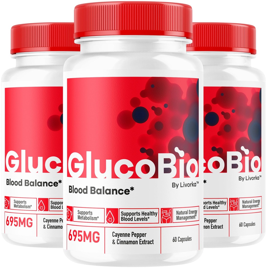 (3 Pack) GlucoBio Capsules - Official Gluco Bio Advanced Formula Support Pills - Maximum Strength, Natural Gluco Bio Supplement Vitamin for Overall Health & Wellness Reviews, 180 Capsules for 3 Months