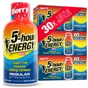 5-hour ENERGY Berry Flavor, 30 Count, 1.93 Fl Oz Energy Shot, Regular Strength, Amino Acids, B Vitamins, Sugar Free and Zero Calories