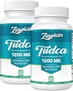 Suplimentul TUDCA 1200mg - 120 Capsule Veggie,Powerful TUDCA Sare Bile Suplimente pentru ficat,Digestia