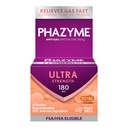 Phazyme Ultra Strength Anti-Gas 180mg Simethicone Fast Gels, 48 Count | Gas Relief for Adults, Bloating Relief, Quickly Ease Pressure & Discomfort