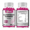 Glutathione Gummies with Collagen 500mg Vitamin C & B6 Skin Glow Hair & Nail Support Anti-Aging Antioxidant Sugar-Free Non-GMO Strawberry Flavor 60 Gummies 60 Count Pack of 2