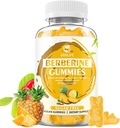 Berberine Gummys配有锡兰桂1500mg 高概率Berberine HCL 免疫和代谢支持,无糖,菠萝Flavor - 60 Counter
