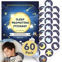 60Pcs Sleep Patches for Kids and Adults - Melatonin Free Sleep Aid with Natural Oils, Sleepy Bedtime Stickers, Zen Patch Set, Sleep Promoting Support