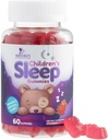 Kids Sleep Gummies with 2mg Melatonin Per Serving - Children's Sleep Gummy, Non-Habit Forming, Works with Natural Sleep Cycle, Supports Calm & Drug-Free, Natural Berry Flavor, 60 Gummies