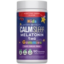 Natural Vitality Kids Calm Sleep Melatonin 1mg Gummies | Nighttime Cherry Flavor | 100% Drug Free | Non-GMO, Vegan & Gluten Free Supplement | 90 Count