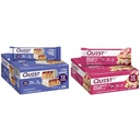 Quest Nutrition Crispy Blueberry Cobbler Hero Protein Bar, 16g Protein, 1g Sugar, 3g & White Chocolate Raspberry Protein Bars, High Protein, Low Carb, Gluten Free