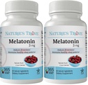 Nature's Trove Melatonin 3mg Chewable, 365 Chewable Melatonin Cherry Flavor Tablets (Pack of 2)