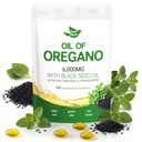 Oil of Oregano with Black Seed Oil, 180 Count Oregano Oil Capsules with 4X Strength of Carvacrol and Thymoquinone, Non-GMO, Natural Herbal Health Supplement