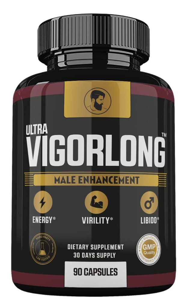 Ultra VigorLong Supplement Advanced Formula, Ultra VigorLong for Men, Ultra Vigorlong Capsules, 90 Count