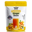Turmeric Ginger Shots Boosted with Piperine, Vitamins, Zinc & Herbs | Helps in Joint Pain, Heart, Brain, Gut & Skin Health | Boosts Immunity & Energy | 100 Shots