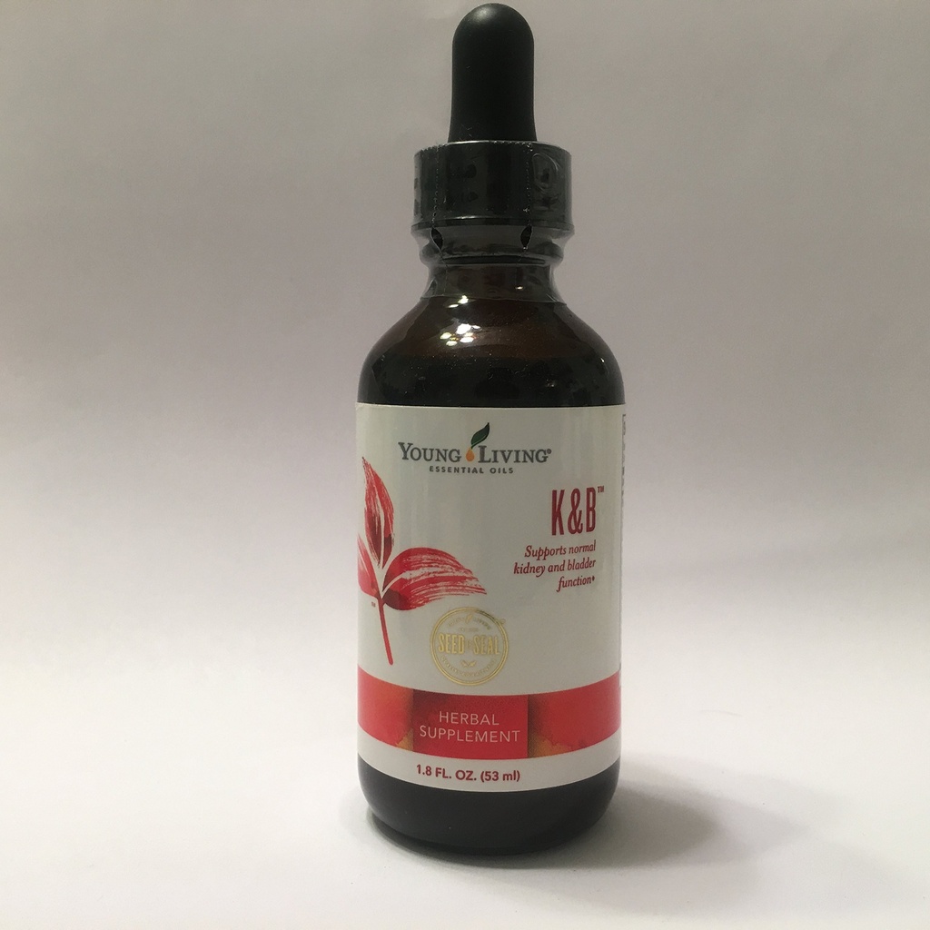 Young Living K & B Kidney and Bladder Support - 1.8 Fl Oz - Infused with Juniper Berries, Uva Ursi, Parsley, and Premium Essential Oils for Daily Nutritional Health - Keto Friendly