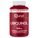 Qunol Mega Ubiquinol 100mg CoQ10, Superior Absorption, Patented Water and Fat Soluble Natural Supplement Form of Coenzyme Q10, Antioxidant for Heart Health, 100 Count Softgels.