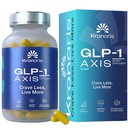 GLP-1 AXIS | Appetite Suppressant for Weight Loss & Natural GLP-1 Supplement for Weight Management, Odorless 8 in 1 Formula with Berberine & Green Tea Extract for Daily Energy Focus, Vegan, 90 Caps