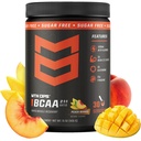 MTN OPS BCAA Powder 2:1:1 Amino Acids Supplement Powder for Rapid Muscle Recovery & Repair with Zero Sugar & Gluten Free - 30 Servings, Peach Mango