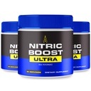 Nitric Boost Ultra Powder, NitricBoost Official Formula to Support Energy Levels and Blood Flow - Maximum Strength, Nitric Booster Ultra BCAA, NitricBoost Ultra Powder Support Reviews (3 Pack)