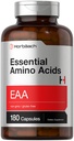 Horbäach Essential Amino Acids Supplement | 180 EAA Capsules | Optimum Ratio with BCAAs | Non-GMO & Gluten Free