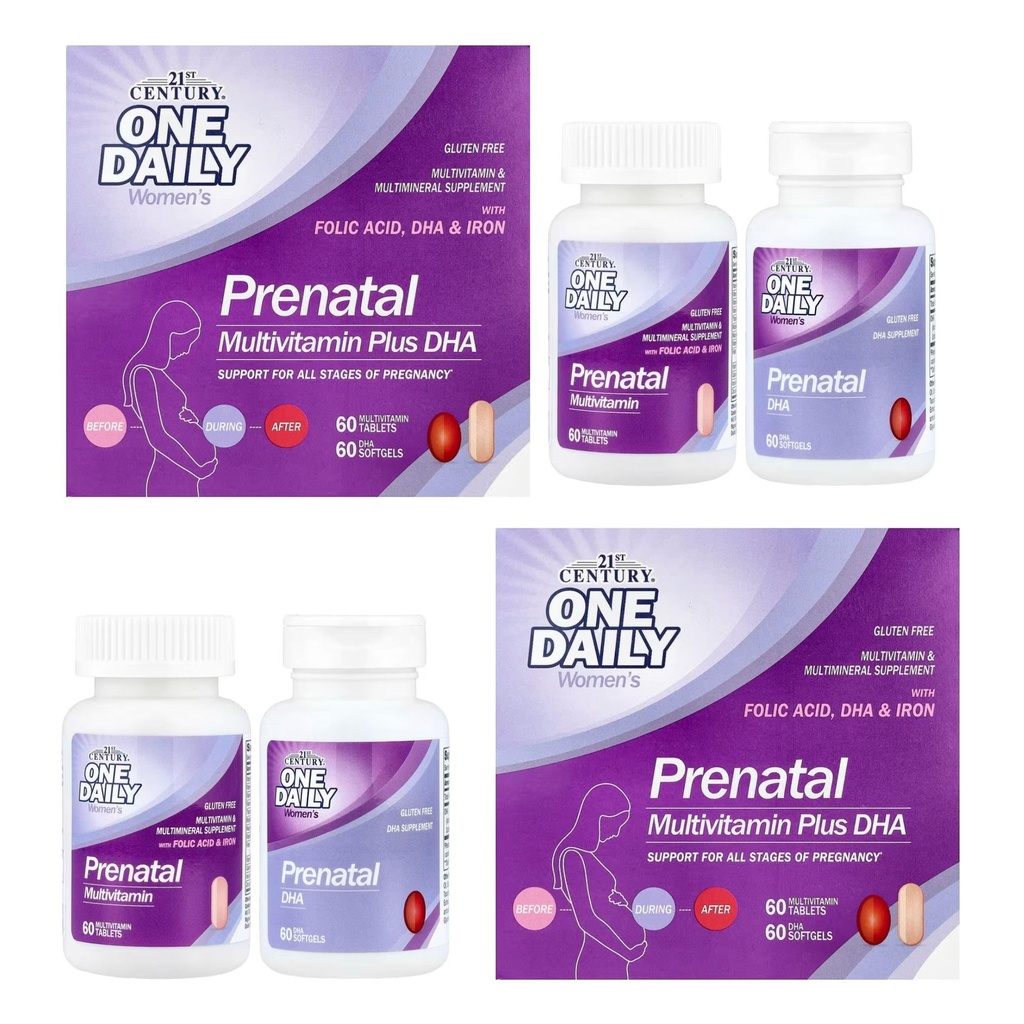21st Century Prenatal Multivitamin + DHA, 120 ea Pack of 2